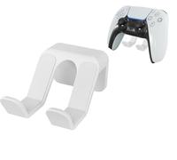 Supporto per controller da parete, supporto per cuffie per Xbox Series X/S, PS5, PS4, accessori da gioco per PC, con adesivo stabile 3M, forte adesivo da viti (bianco)