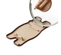 Supporto per coperchio della pentola, supporto antiscivolo con design a forma di animale, resistente al calore, per mestolo, pentole, utensili da cucina