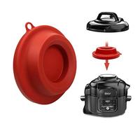 Supporto per coperchio in silicone, accessorio per pentola a pressione Ninja Foodi e friggitrice ad aria 5 Qt, 6,5 Qt e 8 Quart (rosso)