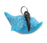 Supporto per Coperchio per Boccaglio per Immersione con Pesce Cartone Animato Clip per Regolatore per Immersione Carina in Gomma Morbida (raggio di macchia blu)