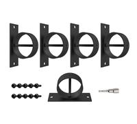 Supporto per corda nera | 5 Supporto per cordino | 850 G Supporto per corda decorativa | Supporto per corda di lino per recinzioni in canapa, scale, ringhiere per terrazze, ganci a soffitto