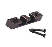 Supporto per corde a rullo in lega di zinco per basso a 3 corde, ricambio durevole per basso elettrico e chitarra (nero)