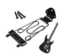 Supporto per corde per chitarra - pezzi di ricambio per chitarra elettrica a 6 corde, supporto per ponticello trapezoidale, hardware di montaggio degli strumenti metallici, componente di allineamento
