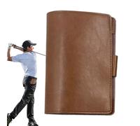 Supporto per corecard da golf - Yardage Golf-Scorecard in pelle PU, custodia portatile, organizer compatto per accessori sportivi, compagno di corso portatile, per gli amanti degli amici