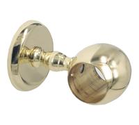 Supporto per corrimano dritto in ottone lucido Ottone lucido