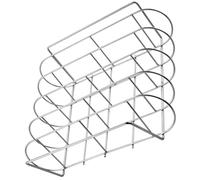 Supporto per Costine Barbecue in Acciaio Inossidabile, Griglia Ergonomica e Facile da Pulire, Accessorio per Casa e Picnic