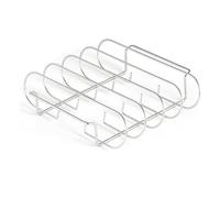 Supporto Per Costine BBQ 4 Fessure Grande Verticale Griglia In Acciaio