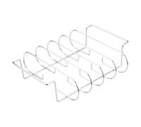 Supporto per costine per barbecue, accessorio per bistecca, lavabile in | Griglie in acciaio al carbonio per grigliare e cuocere in cucina, all'aperto, campeggio, barbecue