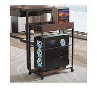 Supporto per CPU - CPU Holder Cart Supporto a torre for PC desktop a 2 livelli con spazio di archiviazione, supporto for custodia for PC portatile, robusto telaio in acciaio, supporto for supporto for