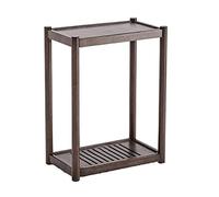 Supporto per CPU - CPU Holder Cart Supporto a torre for PC in legno massello, supporto for CPU mobile a 2 livelli, supporto principale for PC da pavimento con ruote girevoli invisibili for l'home offi