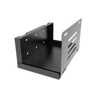 Supporto per CPU da parete, larghezza regolabile da 12,2 cm a 21,1 cm, in metallo, staffa di montaggio per computer desktop