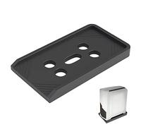 Supporto per CPU del computer, Supporto for PC sotto la scrivania con 4 ruote girevoli, nero/bianco, diverse misure(Black,Without wheels)