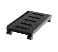 Supporto per CPU mobile con ruote girevoli sotto la scrivania PC Tower Holder Cart bloccabile supporto CPU per casa ufficio soluzione di archiviazione a pavimento (nero)