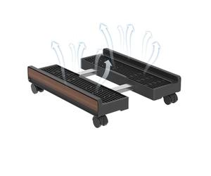 Supporto per CPU - Supporti per torre per computer portatili regolabili con ruote freno sotto il suporto per scrivania, support per PC | Carrello CPU | per organizzazioni di sale giochi domestiche,
