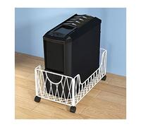 Supporto per CPU Supporto for CPU Mobile, Carrello for PC Tower in Metallo, Supporto for CPU con Supporto for PC da Pavimento con 4 Ruote Girevoli Sotto la Scrivania, for Home Office Supporto per PC C