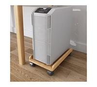 Supporto per CPU Supporto torre for PC mobile sotto la scrivania, carrello porta CPU in legno, supporto da pavimento for custodia PC mobile con 4 ruote girevoli adatto alla maggior parte delle custodi