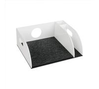 Supporto per creatore di vetro alla moda Strumento per la preparazione del caffè Macchina per il caffè e filtro di carta Organizer Stand Acrilico Texture Macchina e Rack di stoccaggio della