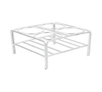 Supporto per Crogioli a 4 e 6 Fori in Filo Nichelato Cromato | Apertura 36mm, Base Ferma e Appoggio Antiscivolo, per Vetri da Laboratorio e Becher