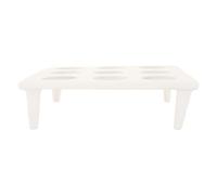 Supporto per Crogioli in Ceramica, 9 Fori, Bianco, laboratorio | Crogioli da 25ml, Base Ventilata, Uso Scuole e Test, Sostegno Stabile