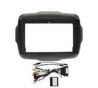 Supporto Per Cruscotto Da 9 Pollici Con Adattatore Canbus Per Autoradio Android Per Jeep Per Renegade 2014-2021 POMPOMPUR(Frame Cable Canbus)