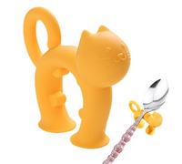 Supporto per cucchiaio a forma di gatto-Utensile in silicone resistente al calore, supporto per spatola non abrasivo | Pratico gadget da cucina, organizer per cucchiai da cucina per uso domestico e