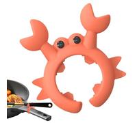 Supporto per cucchiaio di granchio - grazioso utensile - riposo, supporto per teste da cucina | cucchiaio resistente al calore per cucinare il riposo, design in silicone non scivolante, divertente