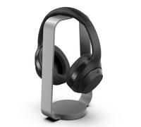 Supporto per cuffie HumanCentric in grigio siderale, supporto per cuffie in alluminio pesante, supporto per cuffie da scrivania, mostra e sostien