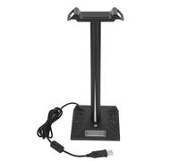 Supporto per cuffie illuminato RGB, elegante accessorio da scrivania per il gaming con base in gomma antiscivolo, funzione plug and play per