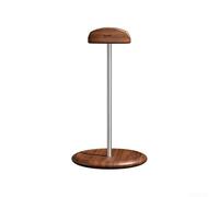 Supporto per cuffie in legno e metallo con ergonomia ponderata e integrità dei materiali, adatto per la routine audio quotidiana