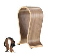 Supporto per Cuffie in Legno, Stand Cuffie, Espositore per Cuffie, Supporto Porta Cuffie, Forma di U, Base Universale, Durevole, Antiscivolo, per Auricolare Display Porta Cuffia Appoggia Cuffie