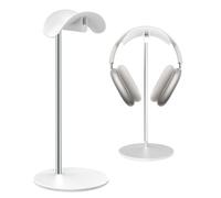 Supporto per Cuffie, Porta per cuffie da tavolo con base in alluminio, compatibile con AirPods Max, Beats, Bose, B&O, Sony, Sennheiser, Gaming (Bianco)