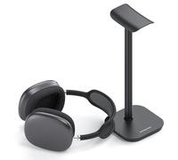Supporto per cuffie, supporto per cuffie da tavolo Heavy Base Earphone Supporto per cuffie da gioco in alluminio per AirPods Max, AirPods, AirPods Pro, Sony, Beats, Bose, Razer e altro (nero)