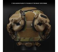 Supporto per cuffie tattiche, kit adattatore per binario per accessori montato sul casco, supporto regolabile per cancellazione del rumore, set B