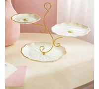 Supporto per cupcake a più livelli, piatto per frutta secca a 3 strati per