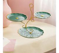 Supporto per cupcake a più livelli, piatto per frutta secca a 3 strati per