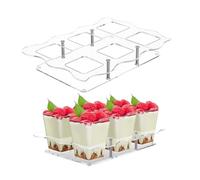 Supporto per Cupcake | Alzatine Trasparenti per Servire Dessert e Cibo - Supporto a Multipli Livelli per Cupcake,per Occasioni di Compleanno Matrimonio Baby Shower e per Profumi da Camera e Statuine