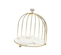 Supporto per cupcake e dessert, stile nordico, per cosmetici, per soggiorno, cassettiera, piano di lavoro, dorato, 1 ripiano, Bianco Dorato 1 Ripiano, 1 ripiano, come descrizione