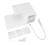 Supporto per cuscino per estensione ciglia con luce LED ricaricabile Acrilico Innesto ciglia Banco lavoro per trucco Cassetto Organizzatore per saloni di bellezza ciglia Scuole