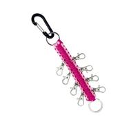 Supporto per da cheerleading, ampia applicazione, organizer per zaino da cheerleading, 8 chiusure a moschettone, portatile, facile da usare, 1 chiusura per alpinismo per campeggio (rosa)