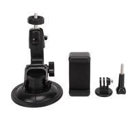 Supporto per dash cam con design a rotazione a 360 gradi e filettatura universale per treppiede, supporto a ventosa con ventosa super resistente e