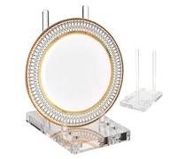 Supporto per decorativi - Costruzione in acrilico trasparente, base stabile antiscivolo, supporto per display da tavolo | Suporto Multiuso per Libri Carte Dischi Taglieri Casa Came