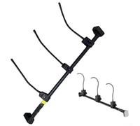 Supporto per decorazioni natalizie, resistente alle intemperie, telescopico, per piante di Natale, fino a 22,7 kg, per stelle di Natale, ghirlande (180-205 cm)