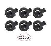 Supporto per del diodo del supporto a LED 200 pc in plastica nera 5 mm clip del supporto luminoso a LED per progetti elettronici e mestieri fai - -te