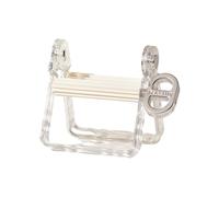 Supporto per dentifricio, spremi dentifricio, dispenser per dentifricio, senza fori, senza sprechi, per dentifricio, crema per le mani, struccante (10 x 8 x 9 x 9 cm) (nero, bianco)