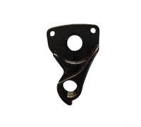 Supporto per deragliatore posteriore per bicicletta, design con asse passante, in alluminio lavorato a CNC, parti di ricambio compatibili con biciclette Polygon Bikes nero