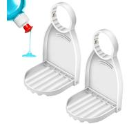 Supporto per detersivo, 1,7 cm, per il controllo del gocciolamento, senza punzonatura, con design facile da piegare, funzione di risparmio di fuoriuscite, accessorio per lavanderia per sapone liquido