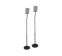 Hama Supporto per altoparlante, regolabile in altezza, set di 2 (per mini altoparlanti, altoparlanti posteriori in sistemi surround, con guida per cavi, supporto per altoparlante universale,