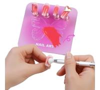 Supporto Per Dipingere Le Unghie,Forniture Per La Pratica Della Manicure,Supporto Per Punte Per Unghie Da Pratica | Per Donne Manicure Casa Appartamento Salone Di Bellezza Scuola D'Arte Viaggio Vacanz