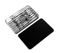 Supporto per dipinti in miniatura - 12 pezzi base portautensili in miniatura, basi magnetiche modello, supporto ergonomico, manico in plastica, manico professionale per hobby scolastico