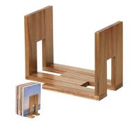 Supporto per dischi - Espandibile in legno, scaffale espositore per dischi per smistamento, attrezzatura da soggiorno, strumento da tavolo con design a crescita modulare, dispositivo impilabile per